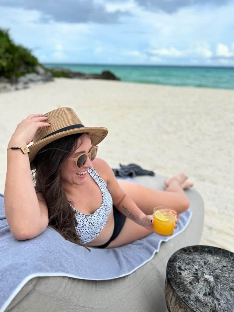 Relaxing in Playa del Carmen, Mexico